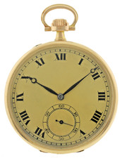 Pawel Buhre/Pavel Bure Taschenuhr,  585/14k Gold, wohl Chronometer, Ø47mm, 75,5g