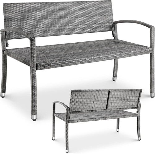 Gartenbank polyrattan sitzer - polyrattan, 2-sitzer