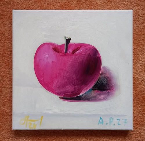Andreas schiller ölbild apfel - andreas,