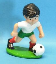 Sport Billy FUSSBALL Trikot weiß, Hose grün, Stulpen rot