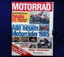 Das Motorrad 5/1985 Yamaha FZ