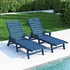 Domi Outdoor 2pcs HDPE Chaise