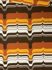 Vintage Stoff  kultiges Pop-Art Dessin 70´ Viskose-Baumwolle  1,90mtr * 1,20mtr