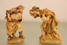 Zwei Krippenfiguren Holz