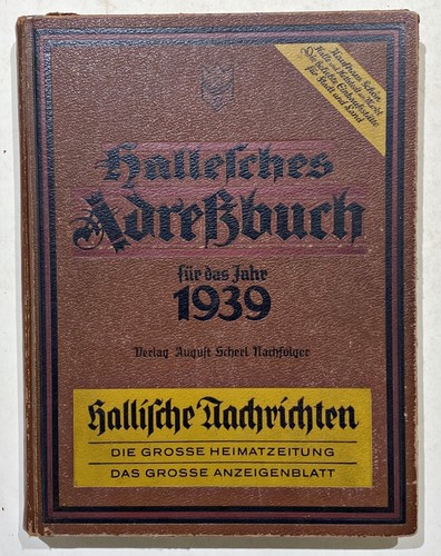 Halle einwohnerbuch - einwohnerbuch, /