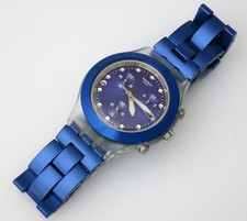 FULL BLOODED NAVY - Swatch Diaphane Chrono - SVCK4055AG - NEU