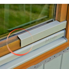 Flügelabdeckprofil für Holzfenster Wetterschenkel L Fensterprofil Alu Schutz