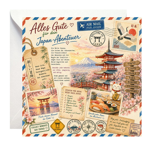 Japan karte geschenk für - geschenk,