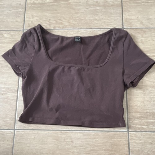 Shein damen crop top - shein, braun