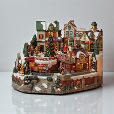 Winterdorf Szene mit Licht &