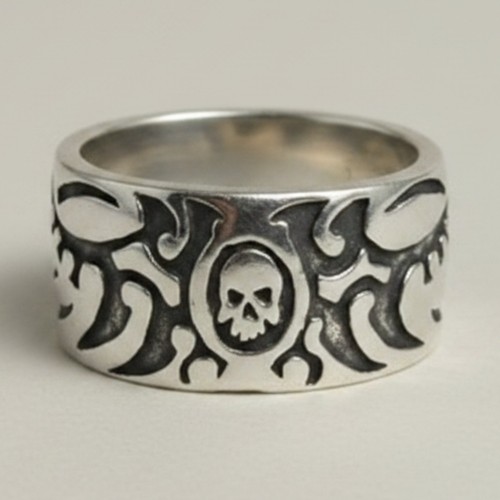 Sterling silber ring band - silber,