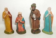 Krippenfiguren Masse Krippe Krippen Figuren uralt 4 Stück 9-11cm