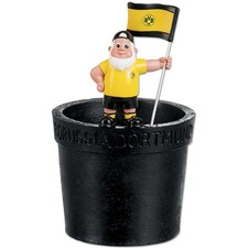 BVB Gartenzwerg Blumentopf Fan