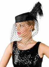 Pillbox-Hut mit Schleier