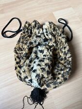 kleines Beutel-Täschchen "Leopard-Muster aus Kunstfell, ca 26cm lang, gebraucht