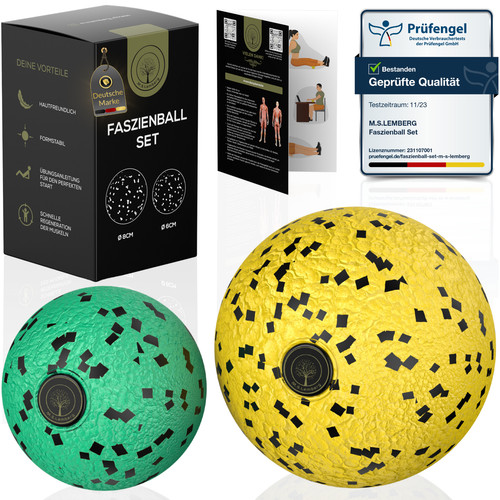 Faszienball set 8cm 6cm - 8cm,