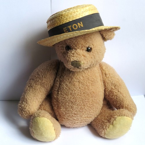 Steiff teddybär mit - teddybär, strohhut