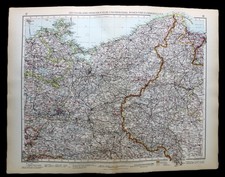 ANDREES HAND ATLAS MAP PLATE