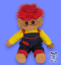 ⭐Großes Troll Mädchen von Uneeda 1987 ca. 50 cm groß⭐