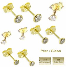 333 / 585 Ohrstecker Paar /
