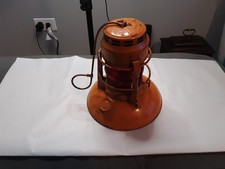 Dietz Traffic Gard Lantern ... Original Paint ... Red Fresnall Lens