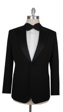 $7200 Brioni Black Wool Tuxedo