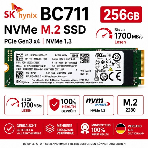 Hynix bc711 256gb nvme - hynix,