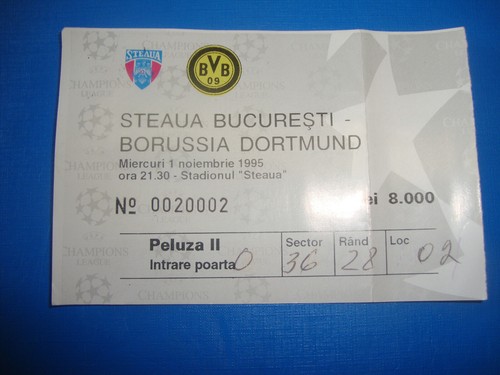 Ticket steaua bukarest - 95/96,