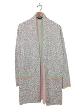 ZWILLINGSHERZ Cardigan Damen Jacke Gr. DE 38 hellgrau Casual-Look