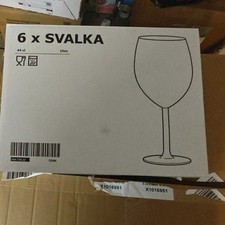 IKEA "SVALKA" 6er Set Weinglas