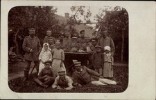 Foto Ak Russland, Deutsche Soldaten in Uniform beim Kartenspiel,... - 4892273