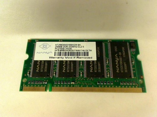256mb ddr 333 pc2700s sodimm - ddr,