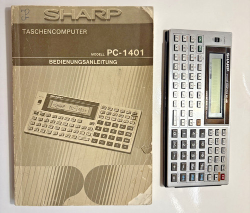 Sharp 1401 pocket computer - pc-1401,