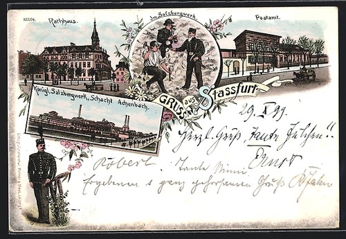 Lithographie stassfurt im - stassfurt,,