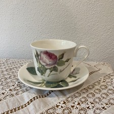 Roy Kirkham Redoute Roses RAR Grosse Tasse 9cm mit Unterteller