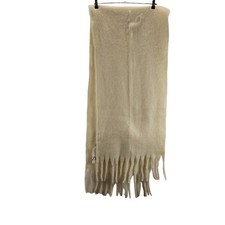 Zara Damen Schal Weiß Wollmix