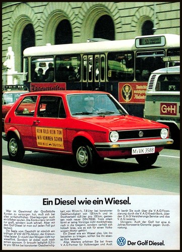 Golf originale werbung - vw,