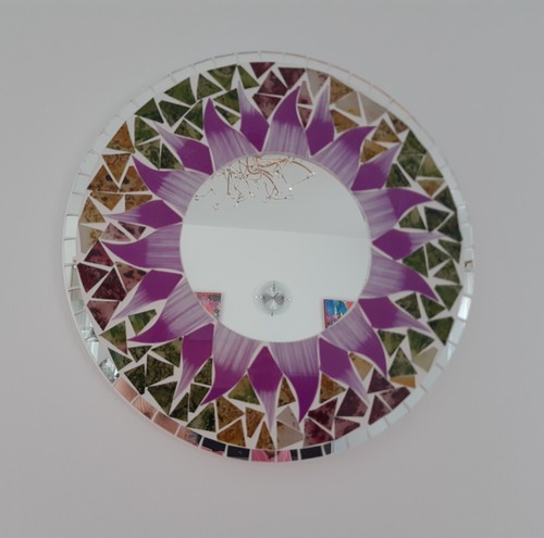 Wandspiegel mit mosaik - wandspiegel,