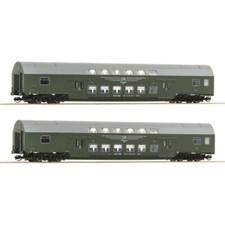Roco 6280007 2-tlg. Set 2: Doppelstockwagen, DR, Ep. IV TT + Neu