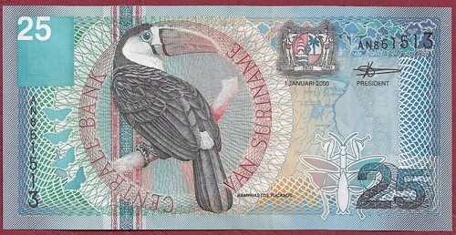 Surinam suriname gulden - 25,