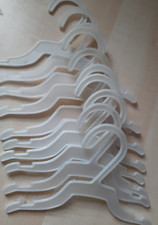 10 Stück Kleiderbügel  für Puppen PUPPENKLEIDUNG, 15 cm Länge, WEISS, Plastik