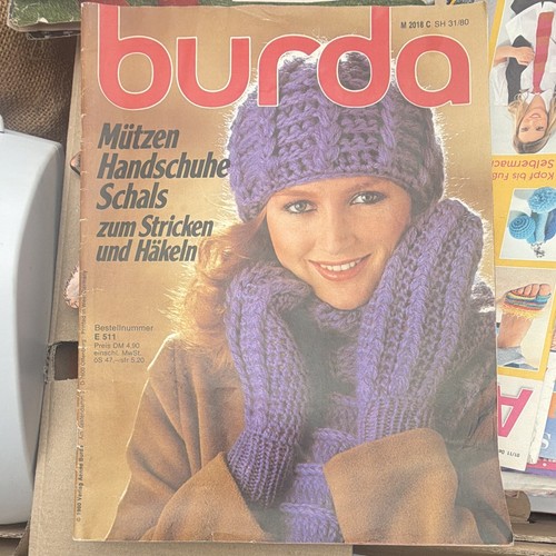 Burda zeitschrift 1980 - zeitschrift, mützen