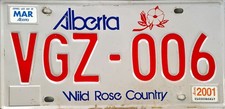 orig. Nummernschild Kanada Kfz