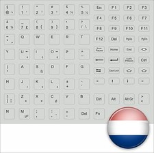 TASTATURAUFKLEBER HOLLÄNDISCH GRAU HOLLAND KEYSTICK f KEYBOARD ACER SIEMENS ASUS