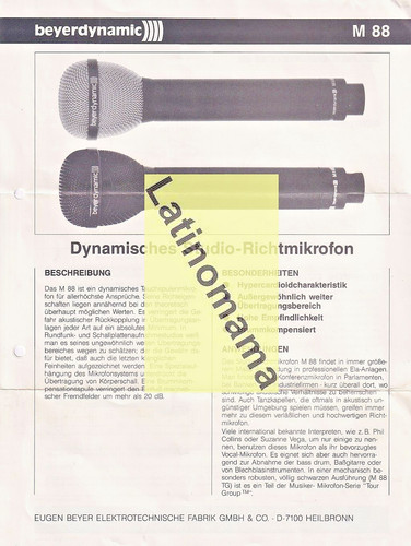 Original mikrofon datenblatt - original,