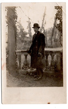 Vintage Foto Mann mit Hut –