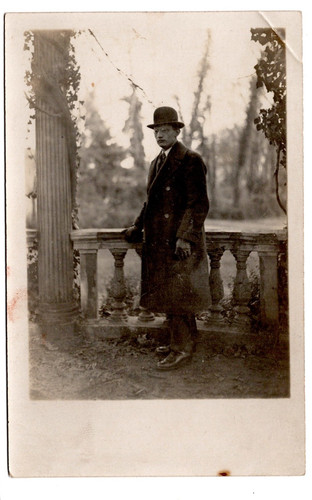 Vintage foto mann mit hut - mann,