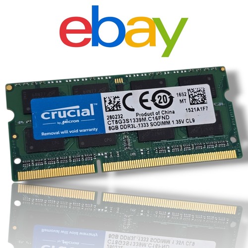 Crucial 8gb ddr3l 1333mhz - 8gb,