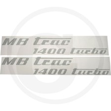 Aufklebersatz MB Trac 1400 turbo olivgrün links u. recht für Unimog MB Trac 1600