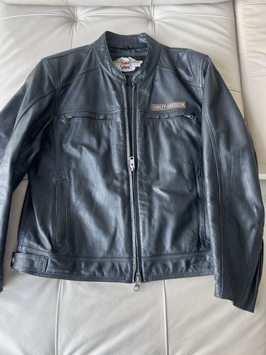 Lederjacke schwarz harley - lederjacke,